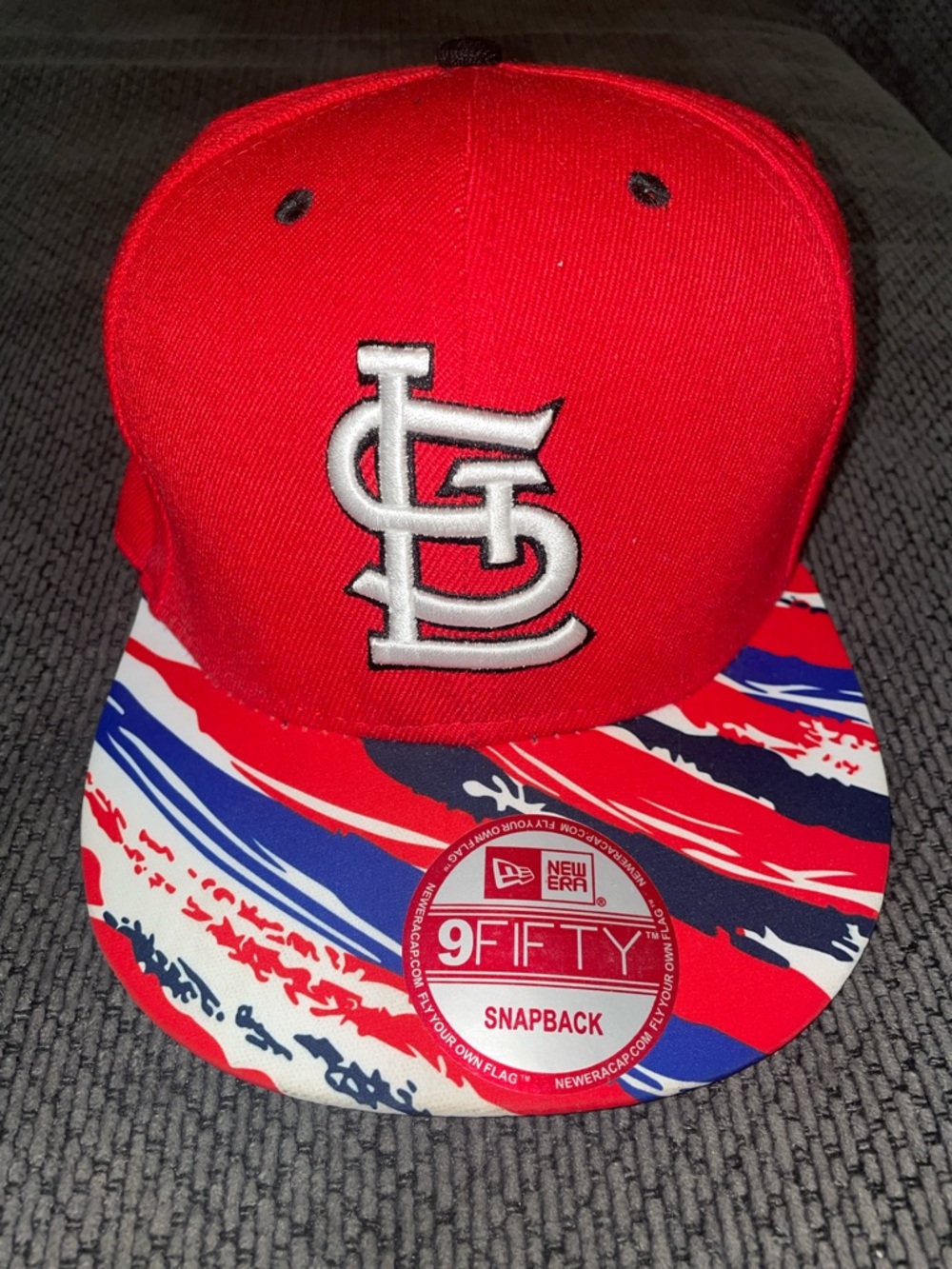 New Era Kids Red St. Louis Cardinals Snapback with Red, Blue & White Brim